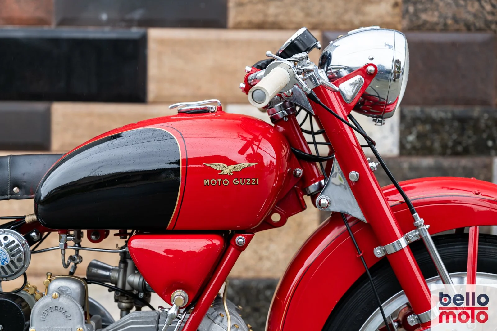 MOTO GUZZI レッドタンクItalyビンテージ、 1963 Moto Guzzi Falcone Sport 500 — Bello Moto SF